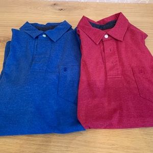 2 Men's Izod cotton olf shirts